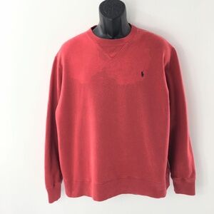 Polo Sport Ralph Lauren Mens Sweatshirt Vintage Crewneck Pullover Red Logo Sz L